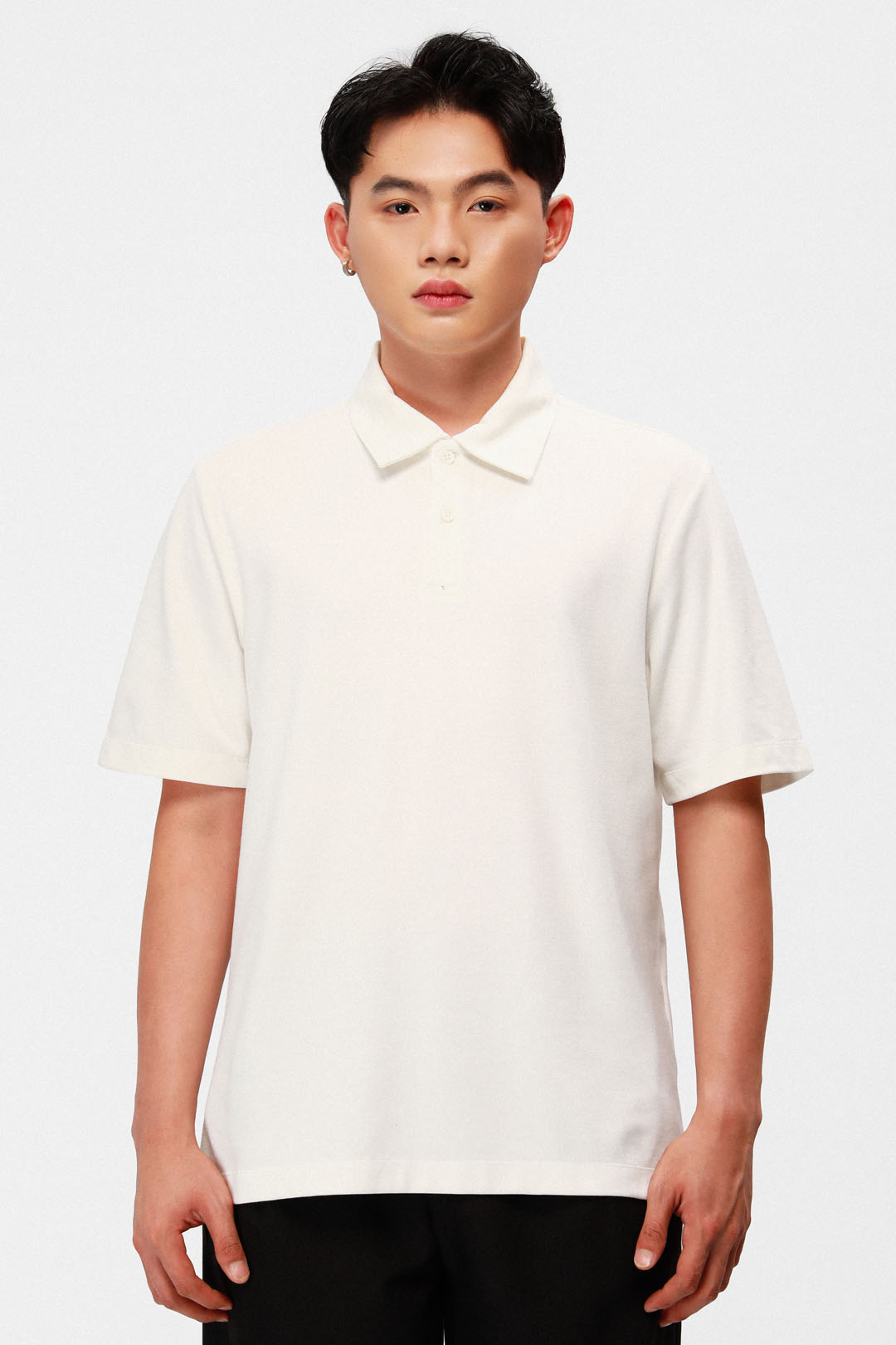 Tシャツ・カットソー BALLANTYNE SS23 REGULAR FIT POLO SHIRT (B2W082_14L1414617) koszulka polo - zapięcie na guzik - ciemny niebieski - Takko